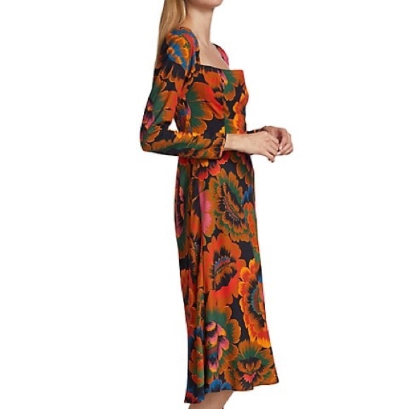 Farm Rio Flowers Midi Dress - Picture 7 of 11